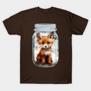 Fox Kit in a Jar T-Shirt